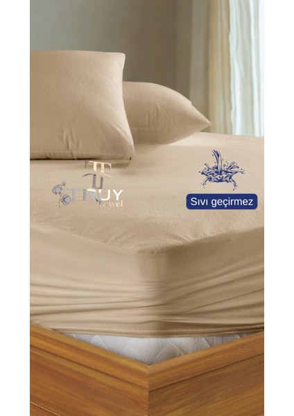 Mikro Sıvı Geçirmez Battal Boy Yatak Alezi Açık Kahverengi 200X220 fırsatları