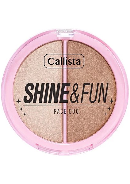 Shine & Fun Face Duo Allık 100 Sparkle Crew - 1 Adet