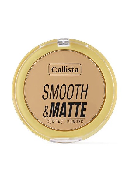 Smooth Matte Compact Powder Mat Görünümlü Pudra - 20 Sand - 1 Adet