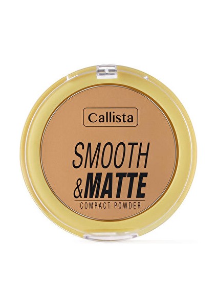 Smooth Matte Compact Powder Mat Görünümlü Pudra - 30 Dark Honey - 1 Adet