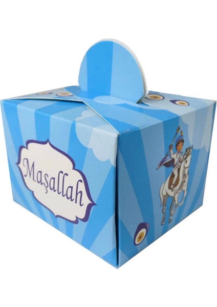 Mavi 25'li Lokum Kutusu, Şık ve Pratik Ikram Paketi, Güzel Sunumlar Için Ideal.