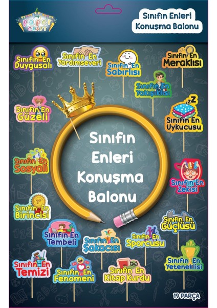 Renkli Mezuniyet Konuşma Balonu, 19'lu, Eğlence ve Kutlama Için Ideal