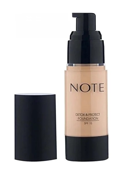 Note Fondöten Detox & Protect - 02 Natural Beige - 35 ml