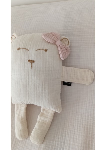 Çocuk Bebek Müslin Uyku Arkadaşı – Mimi Ayıcık El Yapımı Büyük Yastık fırsatları