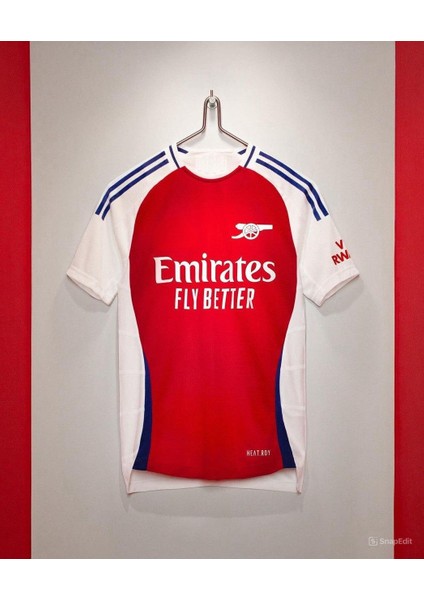 Arsenal 2024/25 Iç Saha Isimsiz Yetişkin Forması Kırmızı
