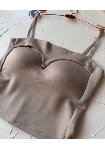 Chole Ithal Pamuklu Göğsü Cut-Out Halka Kaplı Detaylı Ince Askılı Ultra Rahat Büstiyer fırsatları