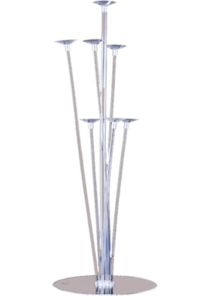 Beyaz 7 Çubuklu Balon Standı, 70 Cm, Şık ve Kullanışlı Tasarım