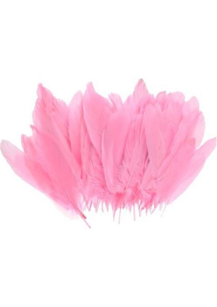 100'LÜ Pembe Kuş Tüyü, El Işi Balon Süsleme, 1.5x2 Cm, Parti ve Dekorasyon modelleri