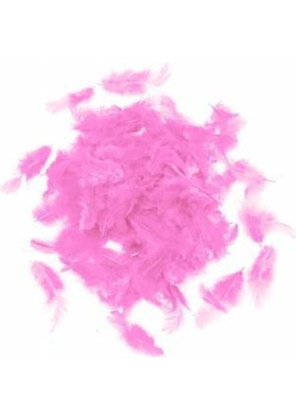 100'LÜ Pembe Kuş Tüyü, El Işi Balon Süsleme, 1.5x2 Cm, Parti ve Dekorasyon fırsatları