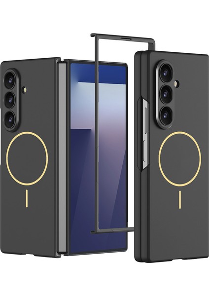 Galaxy Z Fold 7 Kılıf Wireless Şarj Özellikli Zore Kıpta M-Safe Kapak