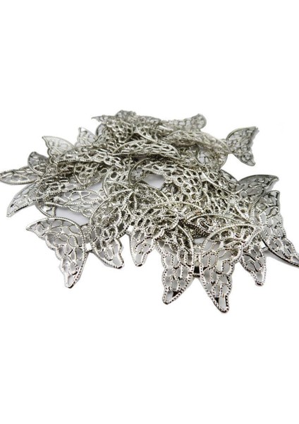 Kelebek Metal 4x3 Cm, 100 Adet, Şık ve Zarif Dekoratif Ürünler