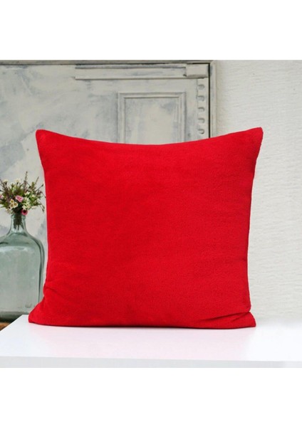 Kırmızı Yastık Kılıfı 65X65