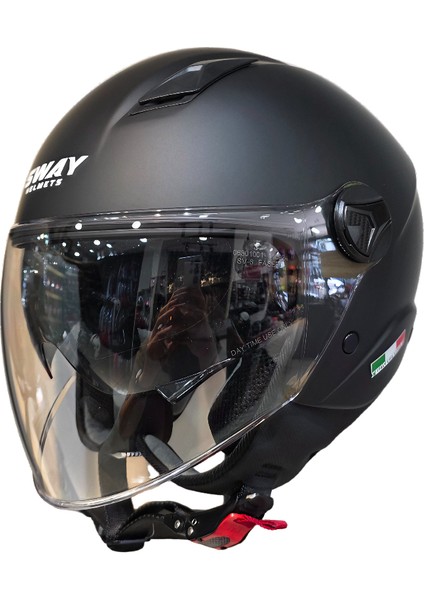 SW-765 Mat Siyah Açık Kask (Güneş Vizörlü) indirimleri