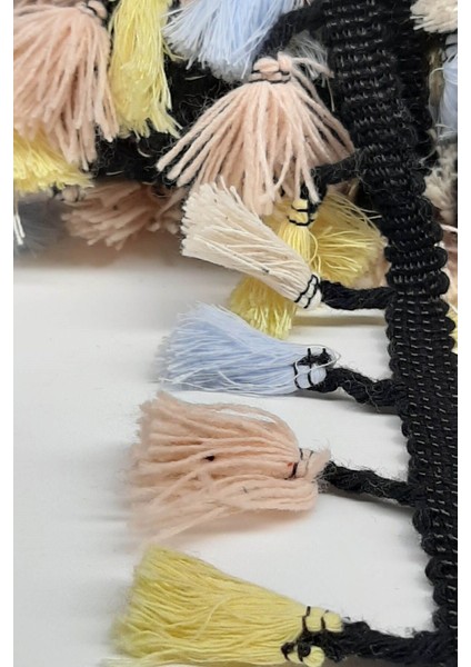 Renkli Pamuklu Dekoratif Saçak Şerit Püskül Aksesuar 100 Karakter fiyatları