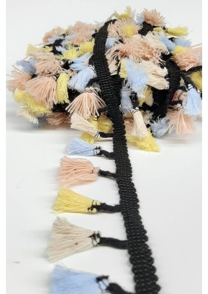 Renkli Pamuklu Dekoratif Saçak Şerit Püskül Aksesuar 100 Karakter modelleri