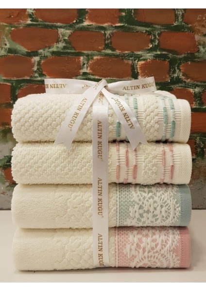Evony Bronie Havlu 4'lü - Mint Pudra modelleri