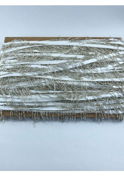 Gümüş Boncuk Işlemeli Dekoratif Şerit 1 Metre, Partilere ve Dekorasyona Şıklık Katar fiyatları