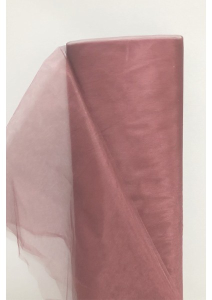 Bordo Kristal Tül, 5 Metre Petek Zemin Kumaş, Şık ve Şeffaf Dekoratif Tül indirimleri