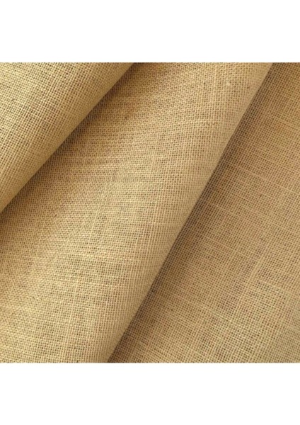 Doğal Jüt Bez 1m x 1m, Hasır Çuval, Bej Renk, Dayanıklı ve Şık Kullanım