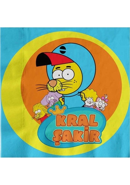 Sihirli Parti Temalı 16'lı Peçete, Renkli ve Eğlenceli Kullanım Için Ideal.