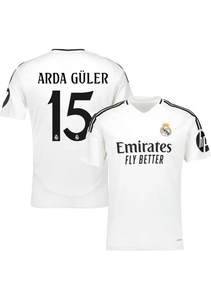 Real Madrid 2024/25 Iç Saha Arda Güler Yetişkin Forması Beyaz