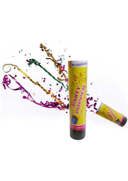 Renkli Metalize Konfeti 15CM, Paket 24, Kutuda 192 Adet, Eğlence ve Kutlama Malzemesi fiyatları