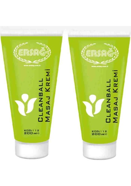 Cleanball Masaj Krem 200ML x 2 Adet