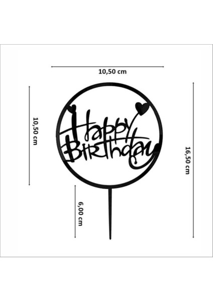 Altın Aynalı Pleksi Doğum Günü Pasta Süsü, Şık ve Parlak Dekorasyon Aksesuarı fiyatları