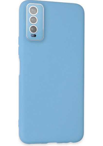 Vivo Y11S Kılıf Lansman Glass Kapak - Mavi Arbkd fiyatları