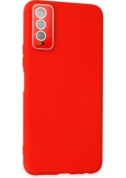 Vivo Y11S Kılıf Lansman Glass Kapak - Kırmızı Arbkd fiyatları