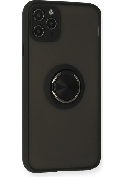 Iphone 11 Pro Kılıf Montreal Yüzüklü Silikon Kapak - Siyah Arbkd fiyatları