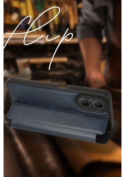 Oppo Reno 11F Kılıf Flip Cover - Lacivert fırsatları
