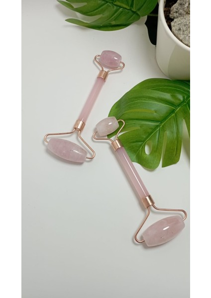 Pembe Kuvars Jade Roller
