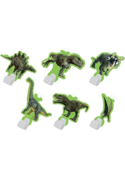 Renkli 6'lı Jurassik Parti Kaynana Dili Seti, Eğlence Dolu Anlar Için!