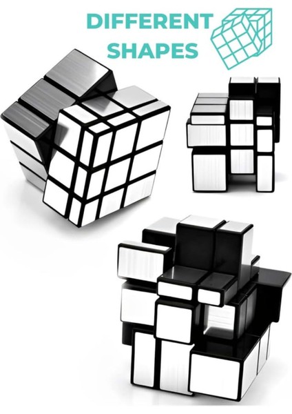 Moyu 3x3 Mirror Küp Gümüş Aynalı Parlak Zeka Küpü Akıl Küpü Rübik Küp fırsatları