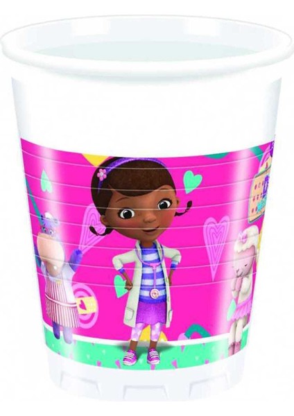 Bebek Temalı 180/200CC Bardak Seti, 8'li Paket, Sağlıklı ve Şık Tasarım