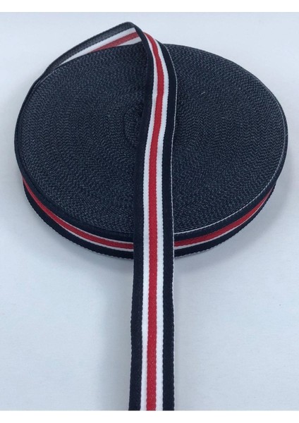 Kırmızı Beyaz Renkli Dekoratif Şerit 1 Metre, Parti ve Dekorasyon Malzemeleri