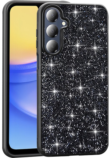 Samsung Galaxy A16 Kılıf Darbe Emici Parlak Taşlı Şık Görünüm Magsafe Şarj Kapak