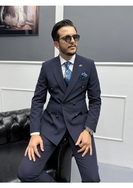 Milano Doppio Stil Kruvaze Takım Elbise
