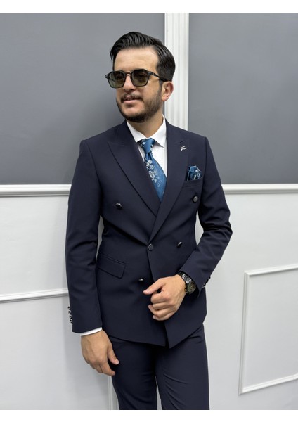 Milano Doppio Stil Kruvaze Takım Elbise