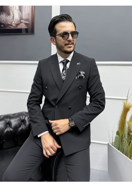 Milano Doppio Stil Kruvaze Takım Elbise modelleri