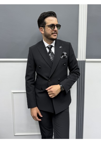 Milano Doppio Stil Kruvaze Takım Elbise