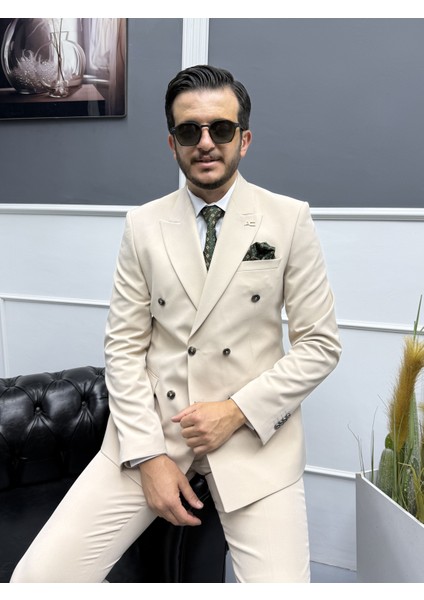 Milano Doppio Stil Kruvaze Takım Elbise fırsatları