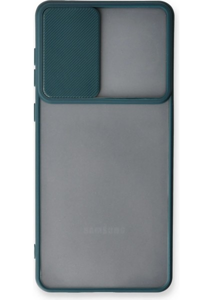 Samsung Galaxy A53 5g Kılıf Palm Buzlu Kamera Sürgülü Silikon - Yeşil Arbkd fiyatları