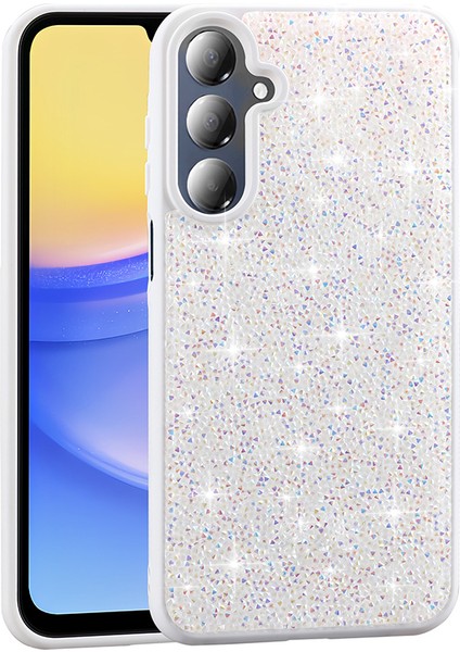 Samsung Galaxy A16 Kılıf Darbe Emici Parlak Taşlı Şık Görünüm Magsafe Şarj Kapak