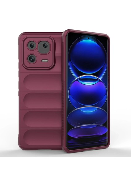 Xiaomi Mi 13 Pro Kılıf Optimum Silikon - Bordo Arbkd