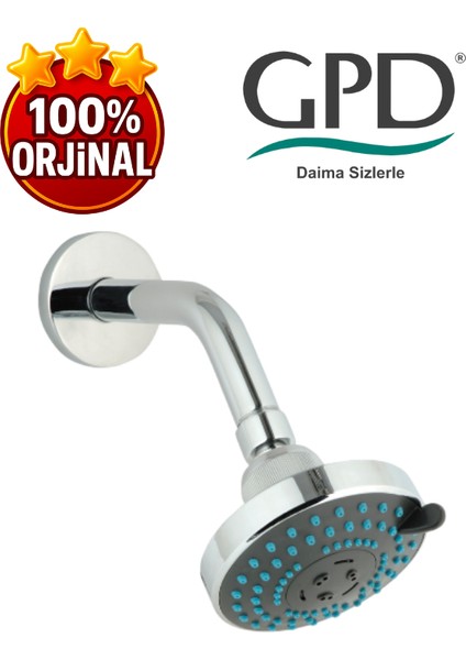 ADS02 Ankastre Duş Başlığı (3 Fonksiyonlu Ø97)