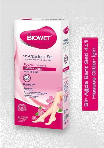 Bıowet Sir Ağda Bant Seti 41Lİ - Pudralı
