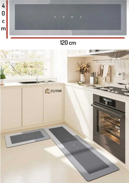 Uzun Paspas, Su Emici, Kaymaz Taban, 40X120 Cm, Dayanıklı ve Şık Tasarım