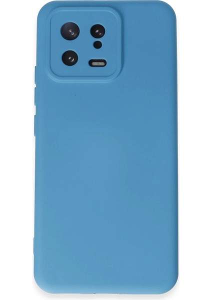 Xiaomi Mi 13 Kılıf Nano Içi Kadife Silikon - Mavi Arbkd